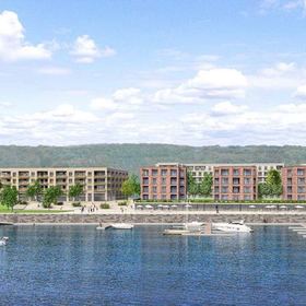 HafenCity Dresden Leipziger Straße 27 a bis e visuelle Promenadenabwicklung Frontansicht