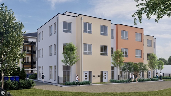 Quartier an der Kellei Dresden Stadtvillen Blick vom Innenhof