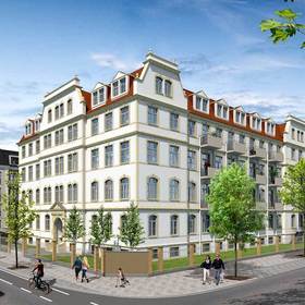 Tabakfabrik f6 Dresden Ansicht West Blickrichtung von Schandauer-Straße Gottleubaer Straße