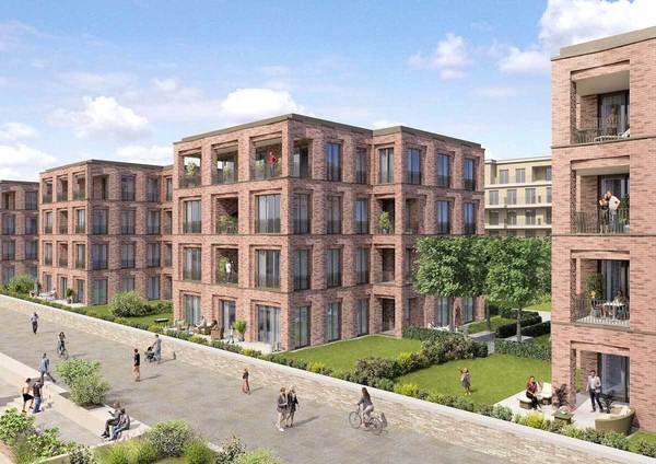 HafenCity Dresden Stadtvilla am Elbbogen Haus 15 Ansicht Häuser 15a und 15b